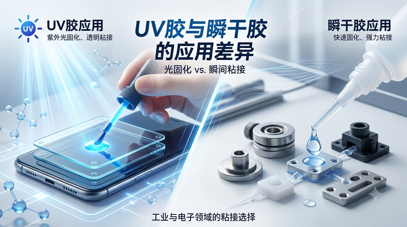 UV胶与瞬干胶区别及应用对比