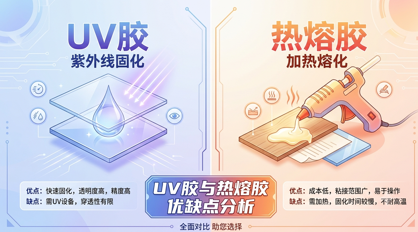 UV胶与热熔胶的优缺点分析