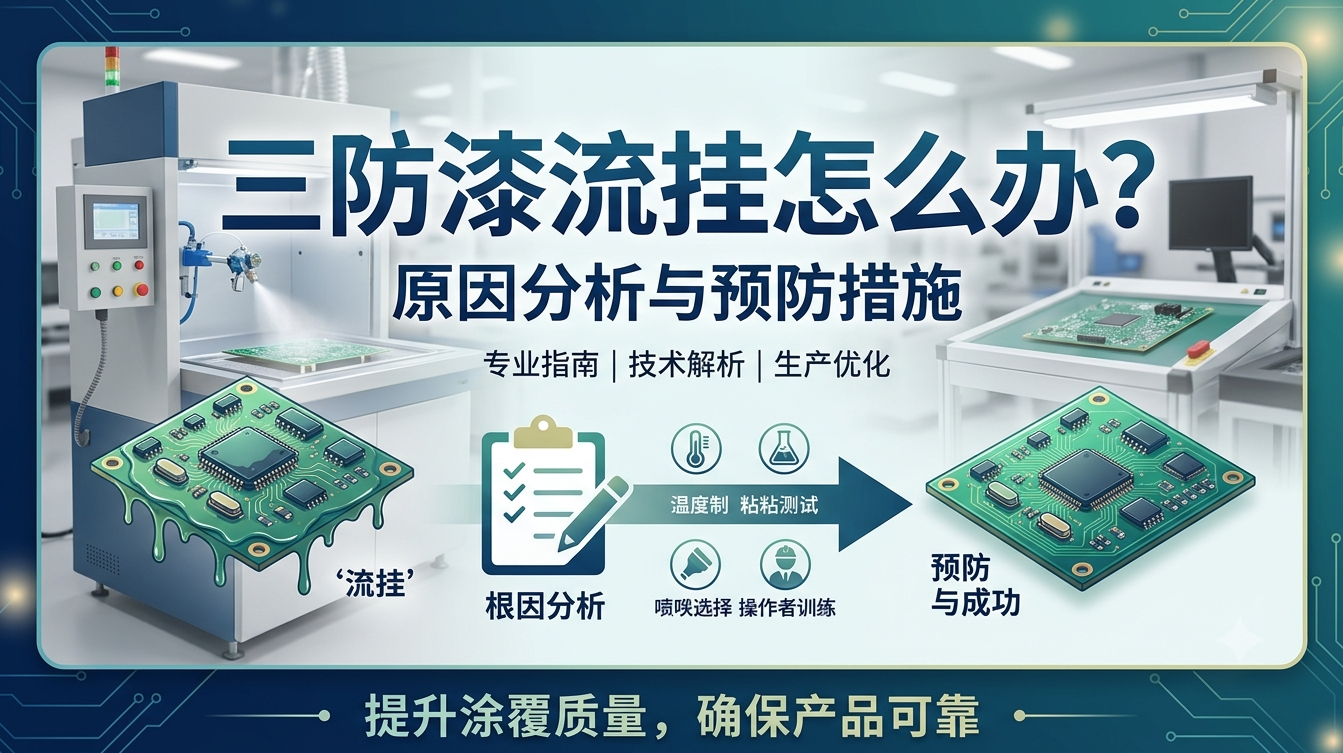 三防漆流挂怎么办?原因分析与预防措施