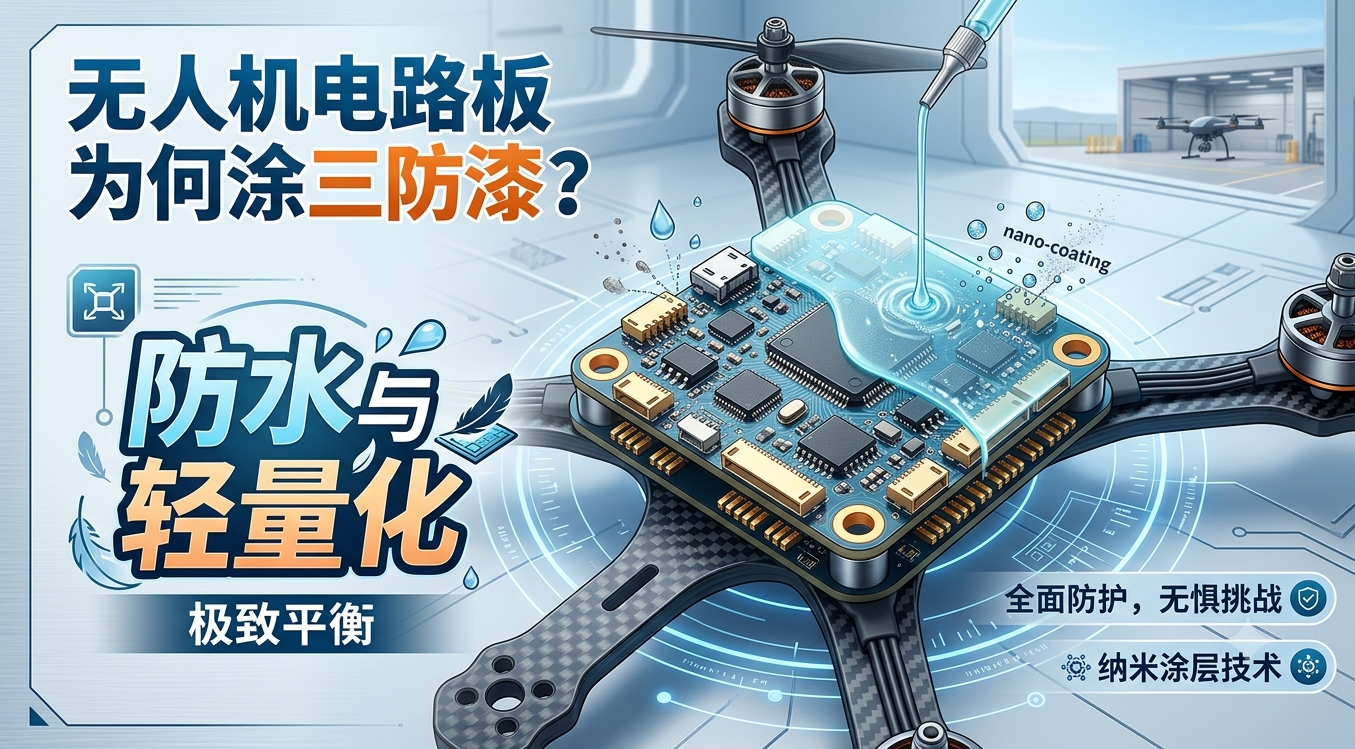 无人机电路板为什么要涂三防漆？防水与轻量化兼顾