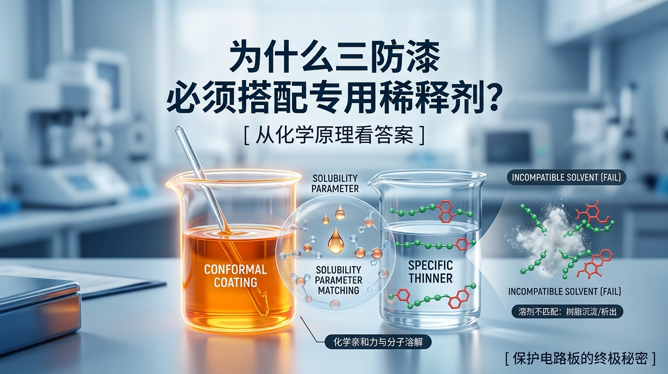 为什么三防漆必须搭配专用稀释剂？从化学原理看答案