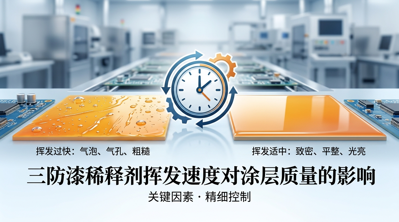 三防漆稀释剂挥发速度如何影响涂层质量