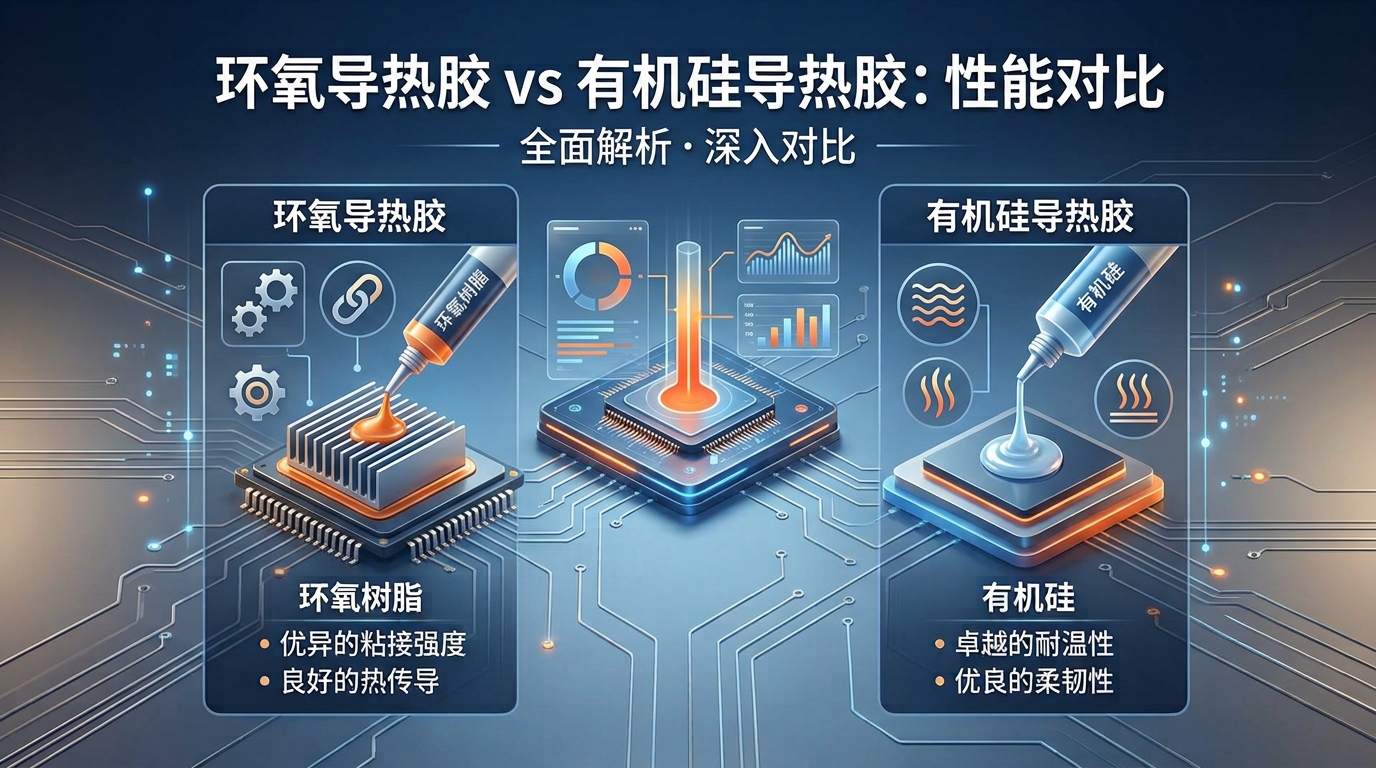 环氧导热胶与有机硅导热胶性能对比