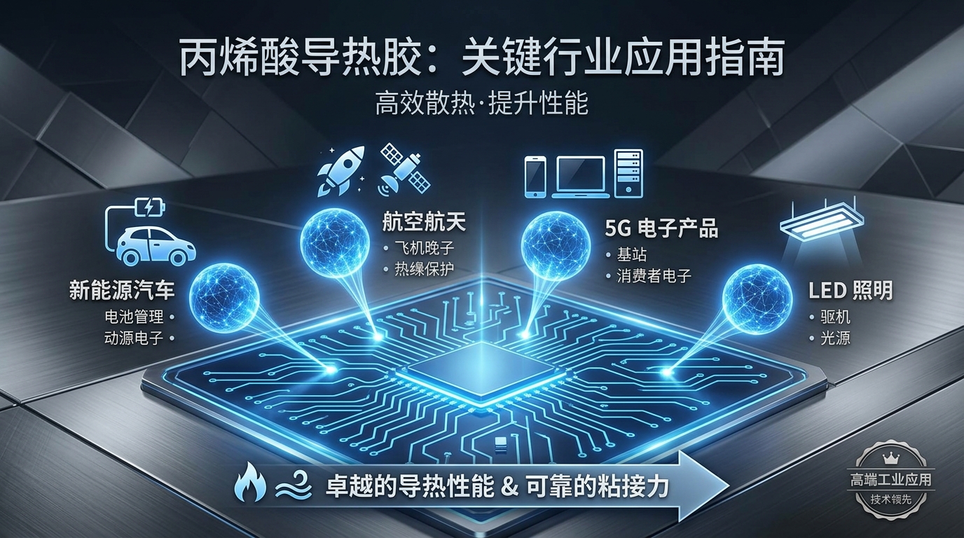 丙烯酸导热胶适用于哪些行业？一文读懂应用领域
