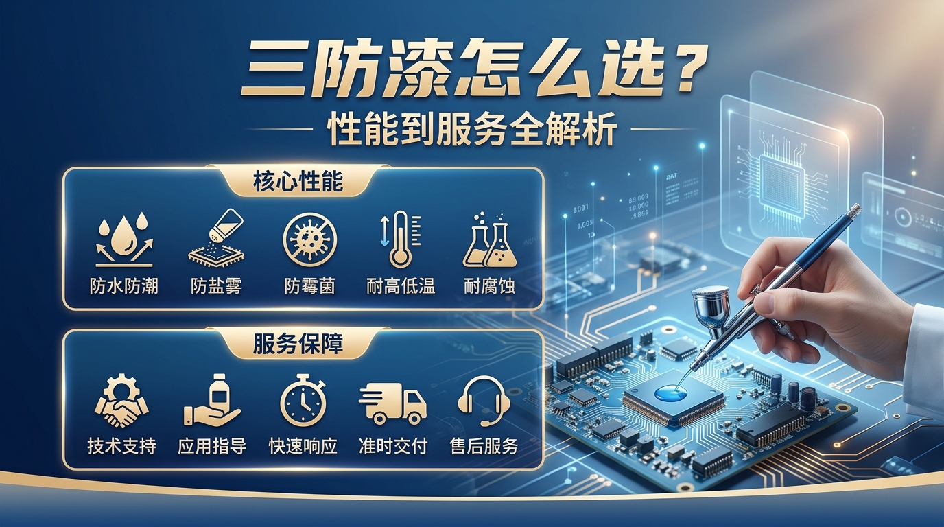 三防漆怎么选？从性能到服务的评估标准