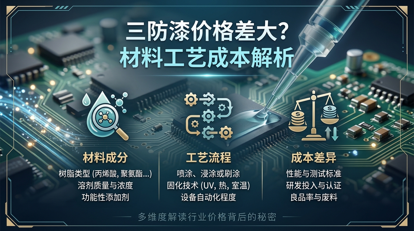 三防漆价格差异为什么这么大？从材料到工艺的成本解析