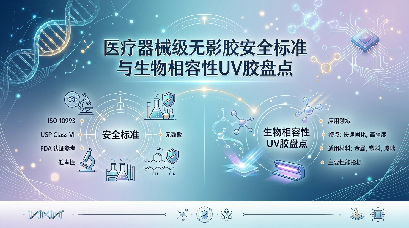 医疗器械级无影胶安全标准有哪些？生物相容性UV胶盘点